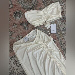 NWT Misa Los Angeles Ivory Skirt Set